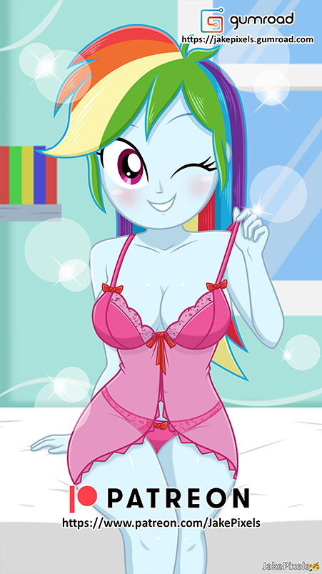 Suggestive Artist Jakepixels Rainbow Dash Human