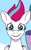 Size: 736x1174 | Tagged: safe, screencap, izzy moonbow, zipp storm, pegasus, pony, unicorn, g5, my little pony: tell your tale, zipp's flight school, spoiler:g5, spoiler:my little pony: tell your tale, spoiler:tyts01e02, adorazipp, closed mouth, cropped, cute, cute face, ears, female, happy, looking at you, mare, offscreen character, smiling, smiling at you, solo focus, wings