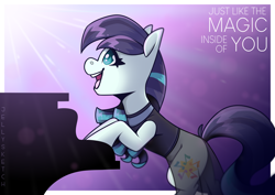 Size: 4093x2894 | Tagged: safe, artist:jellysketch, coloratura, earth pony, pony, g4, the mane attraction, musical instrument, palindrome get, piano, rara, singing, solo