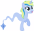 Size: 4462x4000 | Tagged: safe, alternate version, artist:parclytaxel, oc, oc only, oc:azure light, genie, genie pony, pony, unicorn, 2024 community collab, derpibooru community collaboration, .svg available, absurd resolution, bottle, commission, female, horn, mare, open mouth, open smile, raised hoof, simple background, smiling, solo, transparent background, unicorn oc, vector