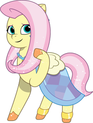 Size: 788x1045 | Tagged: safe, artist:prixy05, fluttershy, pegasus, pony, crystal ball (episode), g4, g5, my little pony: tell your tale, spoiler:g5, spoiler:my little pony: tell your tale, spoiler:tyts01e68, female, g4 to g5, generation leap, mare, simple background, solo, transparent background, vector