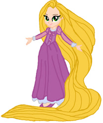 Size: 494x592 | Tagged: safe, artist:qjosh, human, equestria girls, g4, barely eqg related, disney princess, equestria girls-ified, rapunzel, simple background, solo, tangled (disney), white background