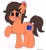 Size: 1500x1640 | Tagged: source needed, safe, artist:themimicartist, oc, oc only, oc:robertapuddin, earth pony, pony, old art, open mouth, open smile, raised hoof, simple background, smiling, solo, white background