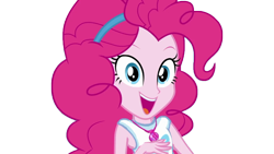 Size: 1920x1080 | Tagged: safe, edit, edited screencap, screencap, pinkie pie, human, equestria girls, g4, my little pony equestria girls: better together, the craft of cookies, background removed, excited, female, not a vector, simple background, solo, transparent background