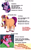 Size: 2400x3855 | Tagged: safe, alternate version, artist:ponykittenboi, sunny starscout, twilight sparkle, oc, oc:rose petal, earth pony, pony, unicorn, g4, g5, advertisement, belly, belly blush, big belly, blushing, braid, commission info, drink, female, filly, foal, g4 to g5, generation leap, glasses, high res, looking at you, mane stripe sunny, mare, multicolored hair, one eye closed, open mouth, preggy starscout, pregnant, round glasses, signature, simple background, smoothie, straw, text, tongue out, unicorn twilight, unshorn fetlocks, updated, updated image, watermark, white background, wink, winking at you