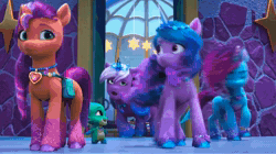 Size: 1920x1074 | Tagged: safe, screencap, hitch trailblazer, izzy moonbow, misty brightdawn, pipp petals, sparky sparkeroni, sunny starscout, violet frost, zipp storm, auroricorn, dragon, earth pony, pegasus, pony, unicorn, g5, my little pony: make your mark, my little pony: make your mark chapter 6, secrets of starlight, spoiler:g5, spoiler:my little pony: make your mark, spoiler:my little pony: make your mark chapter 6, spoiler:mymc06e04, animated, baby, baby dragon, crystal horn, cute, eyeshadow, female, flying, glitter, hoof polish, horn, jewelry, makeup, male, mane five, mane six (g5), mare, necklace, nervous, rebirth misty, sound, sparkles, sparkly mane, sparkly tail, sparkybetes, stallion, stars, tail, webm