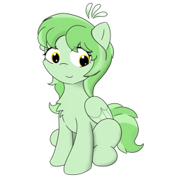 Size: 2048x2048 | Tagged: safe, artist:knife smile, oc, oc only, oc:花匠, pegasus, pony, chest fluff, high res, oc design, simple background, sitting, solo, transparent background