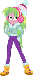 Size: 777x1800 | Tagged: safe, artist:ajosterio, lemon zest, equestria girls, g4, clothes, simple background, solo, transparent background, vector, winter outfit