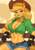 Size: 1754x2480 | Tagged: safe, artist:nire, applejack, earth pony, anthro, g4, abs, applejack's hat, boob freckles, breasts, busty applejack, chest freckles, cleavage, clothes, cowboy hat, denim, denim shorts, female, freckles, front knot midriff, gloves, hat, looking at you, midriff, muscles, muscular female, shirt, shorts, smiling, smiling at you, solo, stupid sexy applejack, sweat