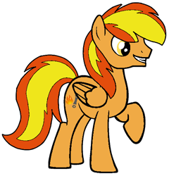 Size: 506x527 | Tagged: safe, artist:noi kincade, oc, oc only, oc:firey ratchet, pegasus, pony, g4, male, simple background, solo, stallion, white background