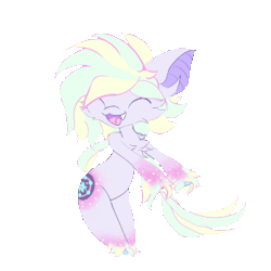 Size: 300x300 | Tagged: safe, artist:umbrapone, oc, oc only, oc:bass-beat, semi-anthro, animated, arm hooves, bass-betes, chest fluff, chibi, cute, cuteness overload, daaaaaaaaaaaw, dancing, ocbetes, simple background, solo, transparent background, umbrapone is trying to kill us