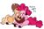 Size: 1280x834 | Tagged: safe, artist:goatpaste, applejack, pinkie pie, earth pony, pony, g4, pinkie apple pie, season 4, applejack's hat, book, coat markings, colored hooves, cowboy hat, duo, duo female, female, freckles, hat, leg freckles, mare, open mouth, open smile, reading, simple background, sitting, smiling, socks (coat markings), unshorn fetlocks, white background