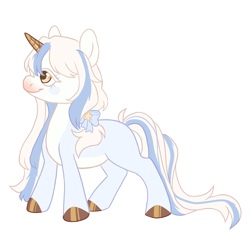 Size: 1500x1500 | Tagged: safe, alternate version, artist:toshitoki, oc, oc only, pony, unicorn, bow, colored hooves, hair bow, horn, simple background, smiling, solo, tail, transparent background, unicorn oc