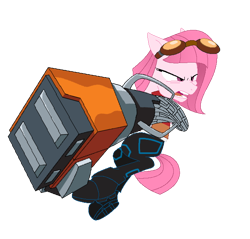 Size: 636x607 | Tagged: safe, artist:muhammad yunus, oc, oc only, oc:annisa trihapsari, earth pony, pony, series:the guardian of leadership, angry, base used, clothes, cosplay, costume, crossover, earth pony oc, female, furious, generator rex, goggles, goggles on head, jacket, mare, open mouth, pants, rex salazar, shirt, shoes, simple background, smack hand, solo, transparent background