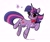 Size: 2048x1723 | Tagged: safe, artist:petaltwinkle, twilight sparkle, gynoid, pony, robot, robot pony, unicorn, g4, animatronic, bowtie, female, five nights at freddy's, mare, signature, simple background, smiling, solo, unicorn twilight, white background