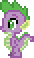 Size: 34x58 | Tagged: safe, artist:fantos, spike, dragon, g4, animated, blinking, desktop ponies, gif, gif for breezies, picture for breezies, pixel art, pixel art for breezies, simple background, solo, sprite, transparent background, watch