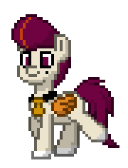 Size: 180x236 | Tagged: safe, rocky riff, pegasus, pony, pony town, g5, animated, gif, jewelry, male, necklace, pixel art, simple background, solo, sprite, stallion, transparent background, trotting