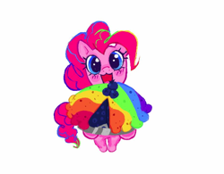 Size: 1294x1008 | Tagged: safe, pinkie pie, g4, food, pie, simple background, solo, white background
