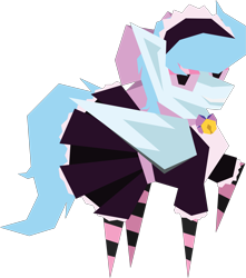 Size: 2055x2322 | Tagged: safe, artist:tikibat, oc, oc only, oc:file folder, pegasus, clothes, crossdressing, high res, maid, male, simple background, solo, stallion, transparent background