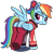 Size: 722x689 | Tagged: safe, artist:maretian, rainbow dash, pegasus, pony, g4, blushing, bow, butt, clothes, dock, female, hair bow, looking at you, looking back, looking back at you, mare, plot, ponytail, raised leg, simple background, socks, solo, spread wings, sweater, tail, transparent background, wings