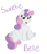 Size: 2023x2361 | Tagged: safe, artist:sparkly-retsuko, sweetie belle, pony, unicorn, g4, chest fluff, cute, diasweetes, female, filly, foal, happy, high res, looking at you, open mouth, open smile, simple background, smiling, solo, underhoof, white background