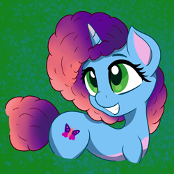 Size: 4539x4539 | Tagged: safe, artist:itchystomach, misty brightdawn, pony, unicorn, g5, digital art, female, mare, smiling, solo