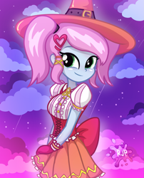 Size: 2015x2490 | Tagged: safe, artist:rjp.rammy, oc, oc:stardust, equestria girls, g4, clothes, female, hat, high res, palindrome get, solo