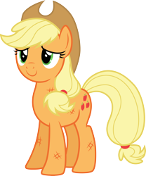 Size: 3000x3613 | Tagged: safe, artist:cloudy glow, applejack, earth pony, pony, g4, made in manehattan, .ai available, female, high res, mare, simple background, solo, transparent background, vector
