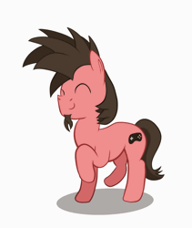 Size: 1080x1280 | Tagged: safe, artist:ace play, oc, oc only, oc:ace play, earth pony, pony, ^^, animated, dancing, eyes closed, facial hair, goatee, male, prance, prancing, simple background, smiling, solo, stallion, white background