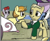 Size: 274x224 | Tagged: safe, idw, earth pony, pony, unicorn, g4, micro-series #8, my little pony micro-series, background pony, female, male, mare, stallion, unnamed character, unnamed pony