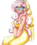 Size: 2070x2480 | Tagged: safe, artist:mylittleyuri, fluttershy, human, g4, blushing, breasts, busty fluttershy, cleavage, clothes, colored pencil drawing, dress, ear piercing, earring, elf ears, eye clipping through hair, eyebrows, eyebrows visible through hair, female, high res, hooped earrings, humanized, jewelry, piercing, simple background, sitting, smiling, solo, traditional art, white background, winged humanization, wings