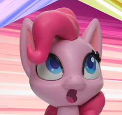 Size: 1330x1262 | Tagged: safe, edit, edited screencap, screencap, pinkie pie, earth pony, pony, g4, g4.5, my little pony: stop motion short, pillow fight (short), confused, cute, solo