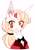 Size: 887x1280 | Tagged: safe, artist:deyshi_doshirak, demon, demon pony, earth pony, pony, blonde, blonde hair, bowtie, button-up shirt, charlie morningstar, clothes, colored sclera, crossover, dress shirt, eyebrows, eyelashes, female, hair tie, hazbin hotel, hellaverse, hellborn, mare, no pupils, ponified, princess, princess of hell, red eyes, shirt, simple background, solo, suit, white background, white coat, yellow sclera