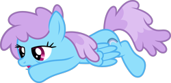 Size: 9874x4773 | Tagged: safe, artist:starryshineviolet, snow shower, pegasus, pony, g4, twilight's kingdom, absurd resolution, background pony, exhausted, female, looking down, lying down, mare, open mouth, simple background, solo, transparent background, vector