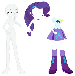 Size: 541x546 | Tagged: safe, artist:lordsfrederick778, artist:selenaede, rarity, pony, equestria girls, g4, base used, belly, simple background, solo, white background