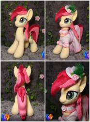 Size: 1900x2560 | Tagged: safe, artist:1stastrastudio, roseluck, pony, g4, clothes, dress, irl, photo, plushie, solo