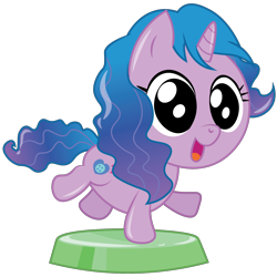Size: 1800x1800 | Tagged: safe, artist:prixy05, izzy moonbow, pony, unicorn, g5, cute, female, izzybetes, mare, open mouth, pocket ponies, simple background, solo, transparent background, vector