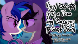 Size: 1920x1080 | Tagged: safe, dj pon-3, octavia melody, vinyl scratch, earth pony, pony, unicorn, fanfic:vinyl scratch is in a tree and refuses to come down, g4, animated, crossover, deltarune, fanfic, fanfic art, female, lesbian, mare, meme, music, ship:scratchtavia, shipping, sound, spamton, webm