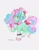 Size: 2550x3300 | Tagged: safe, artist:sushimeko, oc, oc:cotton fluff, pony, unicorn, bisexual pride flag, cotton candy, edible, high res, horn, mane, pride, pride flag, solo, unicorn oc