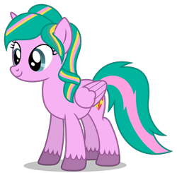 Size: 3224x3157 | Tagged: safe, artist:creedyboy124, oc, oc only, oc:star heart, alicorn, g4, alicorn oc, female, high res, horn, simple background, smiling, solo, transparent background, wings