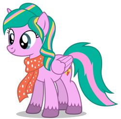 Size: 3224x3157 | Tagged: safe, artist:creedyboy124, oc, oc only, oc:star heart, alicorn, g4, alicorn oc, clothes, female, high res, horn, scarf, simple background, solo, transparent background, wings, winter