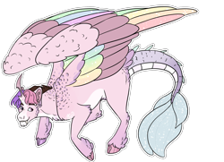 Size: 2700x1950 | Tagged: safe, artist:kitschykricket, oc, oc only, oc:arthony vortex, draconequus, colored wings, male, multicolored wings, pubic fluff, simple background, solo, stallion, transparent background, wings