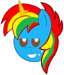 Size: 461x542 | Tagged: safe, artist:noi kincade, oc, oc only, oc:shield wing, alicorn, pony, g4, chibi, head, male, simple background, smiling, solo, transparent background