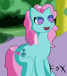 Size: 3500x4000 | Tagged: safe, artist:foxnoobb, minty, earth pony, pony, g3, female, high res, mare, open mouth, solo