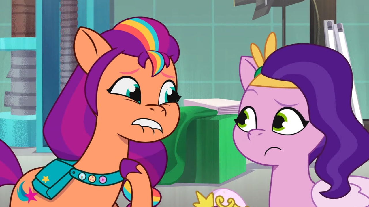 #3265087 - safe, screencap, pipp petals, sunny starscout, earth pony