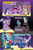 Size: 1920x2948 | Tagged: safe, artist:alexdti, applejack, rainbow dash, rarity, twilight sparkle, oc, oc:brainstorm (alexdti), oc:purple creativity, oc:star logic, alicorn, earth pony, pegasus, pony, unicorn, comic:quest for friendship retold, g4, book, female, male, mare, stallion, twilight sparkle (alicorn), twilight's castle