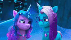 Size: 1920x1078 | Tagged: safe, screencap, allura, comet (g5), izzy moonbow, twitch (g5), violet frost, auroricorn, big cat, leopard, pony, rabbit, snow leopard, unicorn, g5, my little pony: make your mark, my little pony: make your mark chapter 6, secrets of starlight, spoiler:g5, spoiler:my little pony: make your mark, spoiler:my little pony: make your mark chapter 6, spoiler:mymc06e04, animal, animated, crystal horn, eyeshadow, fake smile, female, flashback, hoof polish, horn, hypnosis, hypnotized, jewelry, makeup, male, mare, mind control, necklace, purring, smiling, snow, sound, sparkles, sparkly mane, sparkly tail, stallion, starlight ridge, tail, town, webm