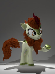 Size: 960x1280 | Tagged: safe, artist:mrwithered, autumn blaze, kirin, g4, 3d, blender, cloven hooves, female, solo