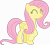 Size: 7672x6975 | Tagged: safe, alternate version, artist:starryshineviolet, fluttershy, pegasus, pony, daring doubt, g4, my little pony: friendship is magic, ^^, absurd resolution, cute, eyes closed, female, folded wings, mare, raised hoof, shyabetes, simple background, smiling, solo, transparent background, vector, wings