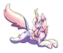 Size: 2400x2000 | Tagged: safe, artist:rawr, oc, oc only, oc:kilora, inflatable pony, kirin, high res, inflatable, lying down, open mouth, pool toy, prone, simple background, smiling, solo, transparent background
